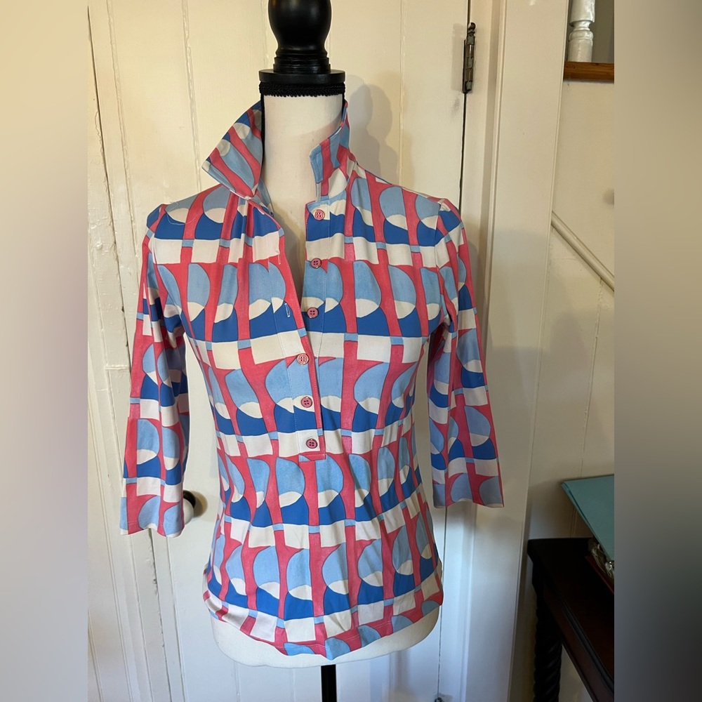 J. McLaughlin top x small multi color